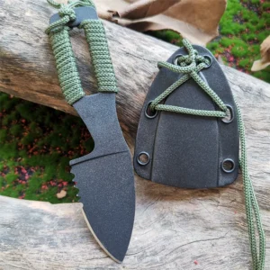 Outdoor Fixed Knife with 8Cr13 Blade for Field Survival and Picnic - Compact and Sharp EDC Pocket Knife with Sheath