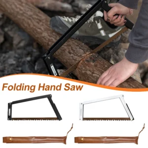 Outdoor Aluminum Alloy Folding Saw Camping BC Multifunctional Handheld Saw Hiking Portable Handmade Wood Saw for Shrubs Wood